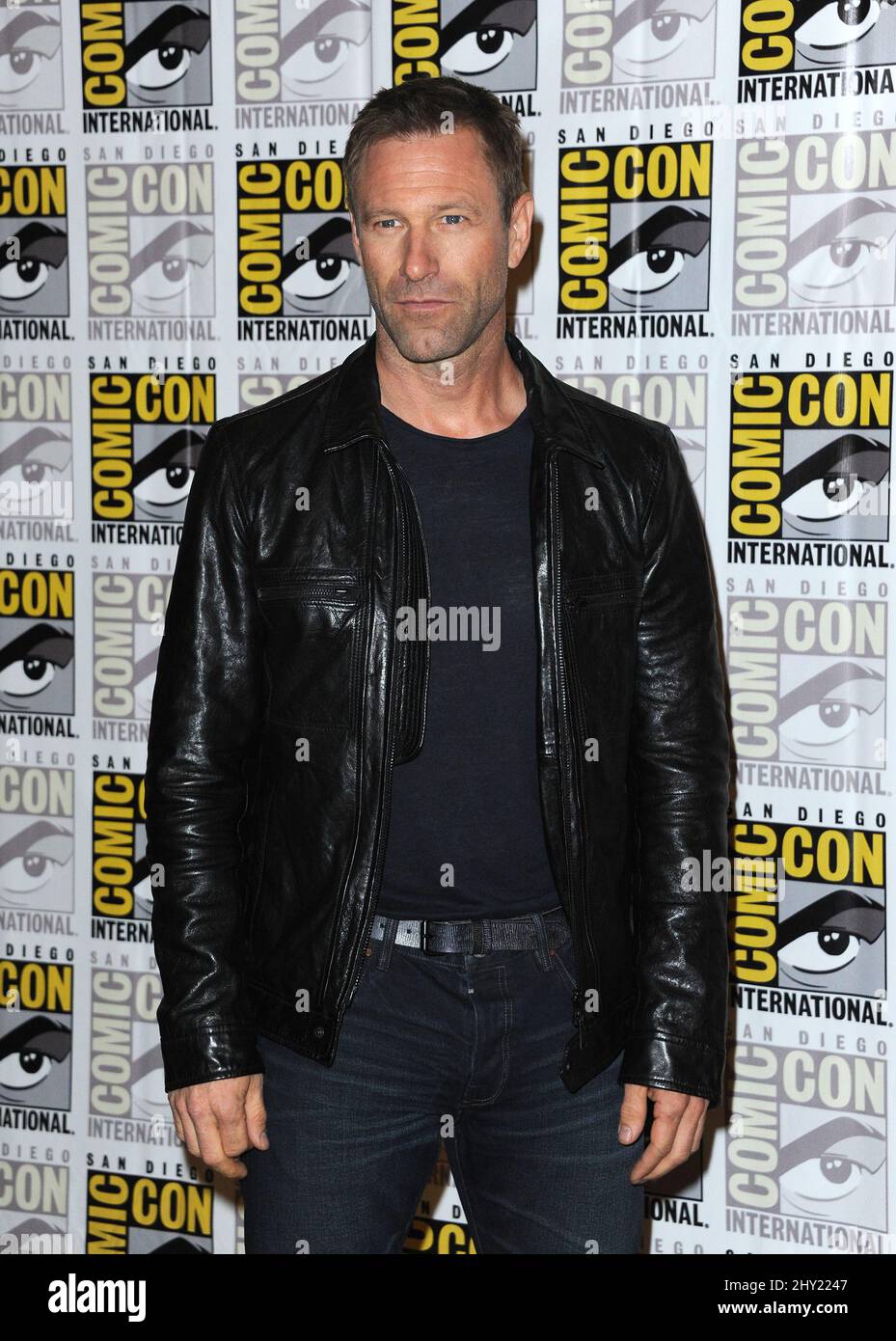 Aaron Eckhart assiste au 'I Frankenstein' au Comic-con 2013 qui s'est tenu au San Diego Convention Center Banque D'Images