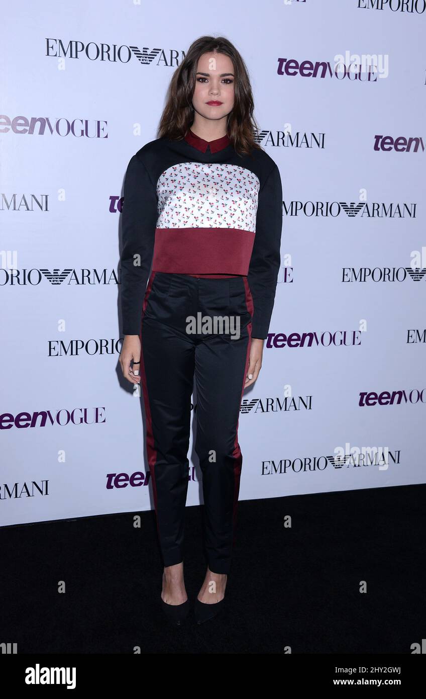 Maia Mitchell arrive au Teen Vogue Young Hollywood issue Party, Los Angeles. Banque D'Images