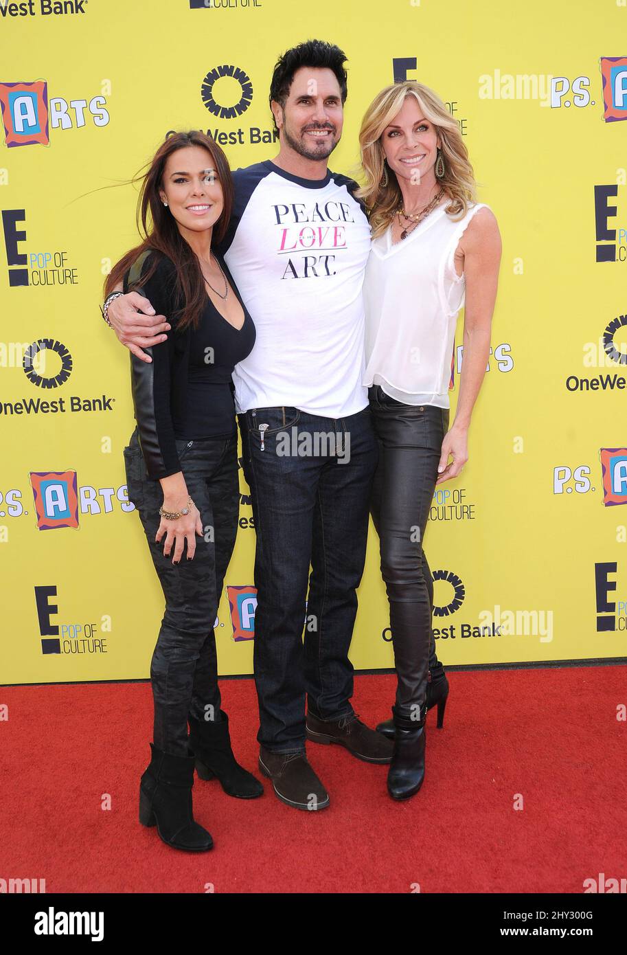 Rosa Blasi, Don Diamont et Cindy Ambuehl assistant à la P.S Arts 'Express Yourself' 2013 à Santa Monica, Californie. Banque D'Images