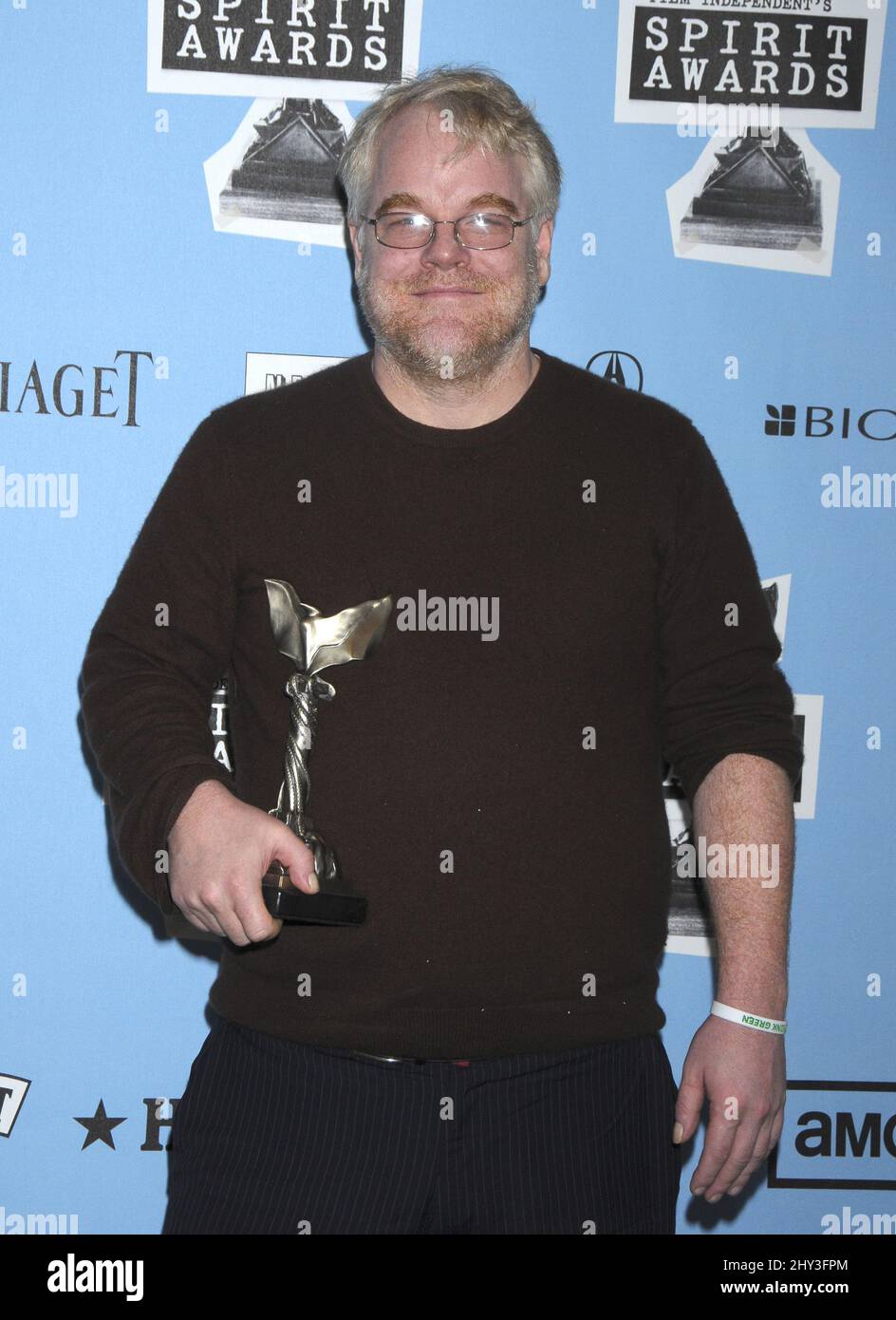 23 février 2008 Santa Monica, ca. Philip Seymour Hoffman 23rd Prix Spirit annuels sur la plage de Santa Monica Banque D'Images