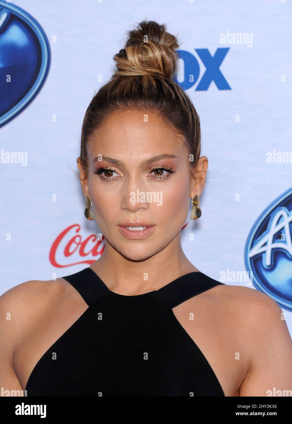 Jennifer Lopez participe à l'événement des 13 finalistes de l'American Idol, à Los Angeles Banque D'Images