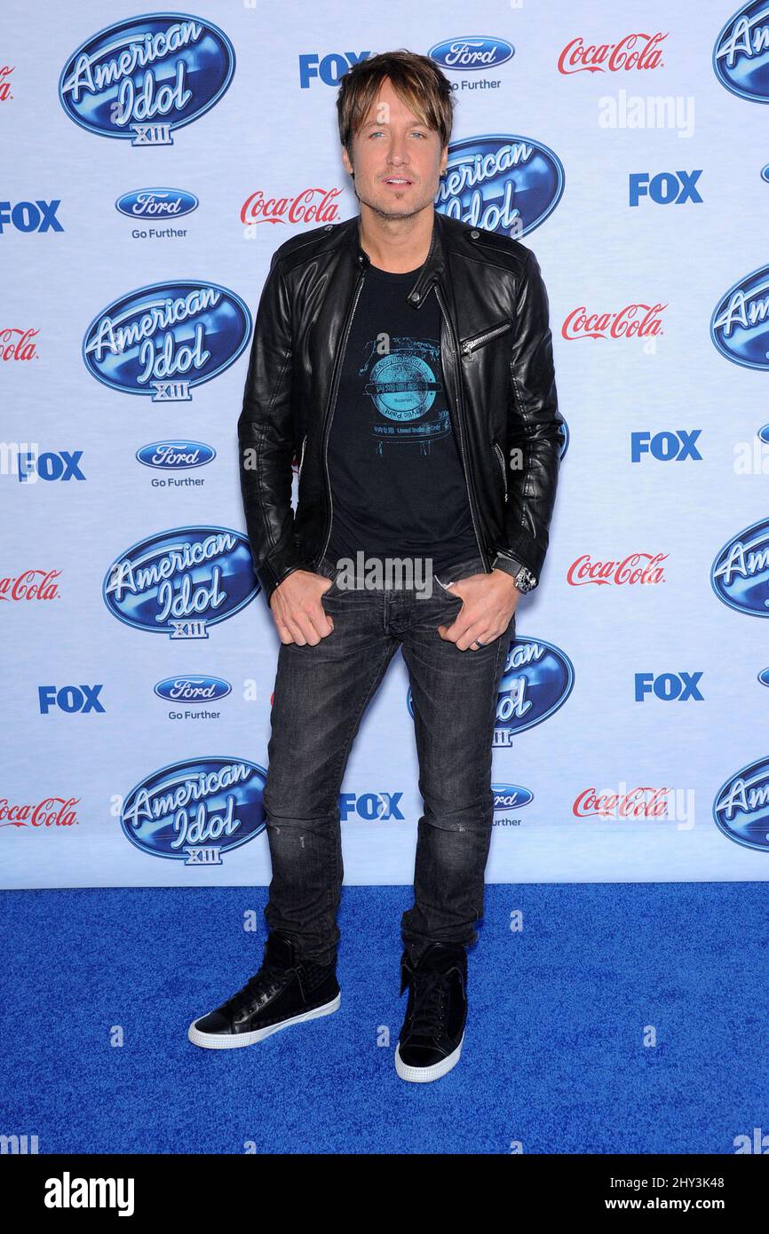 Keith Urban assiste à l'événement des 13 finalistes de l'American Idol, à Los Angeles Banque D'Images