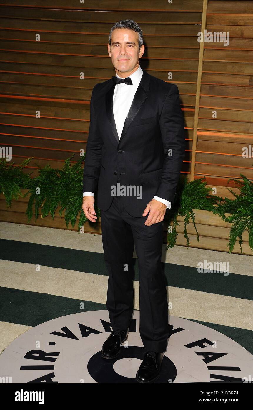 Andy Cohen assiste à la Vanity Fair Oscar Party organisée par le rédacteur Graydon carter au parking de Sunset Plaza à Los Angeles, États-Unis. Banque D'Images