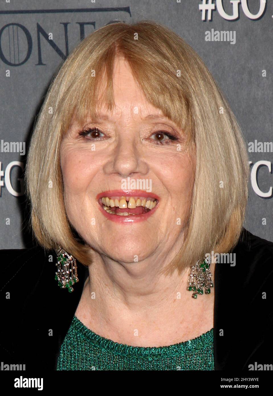 Diana Rigg participe à la quatrième première de la saison de Game of Thrones à New York. Banque D'Images