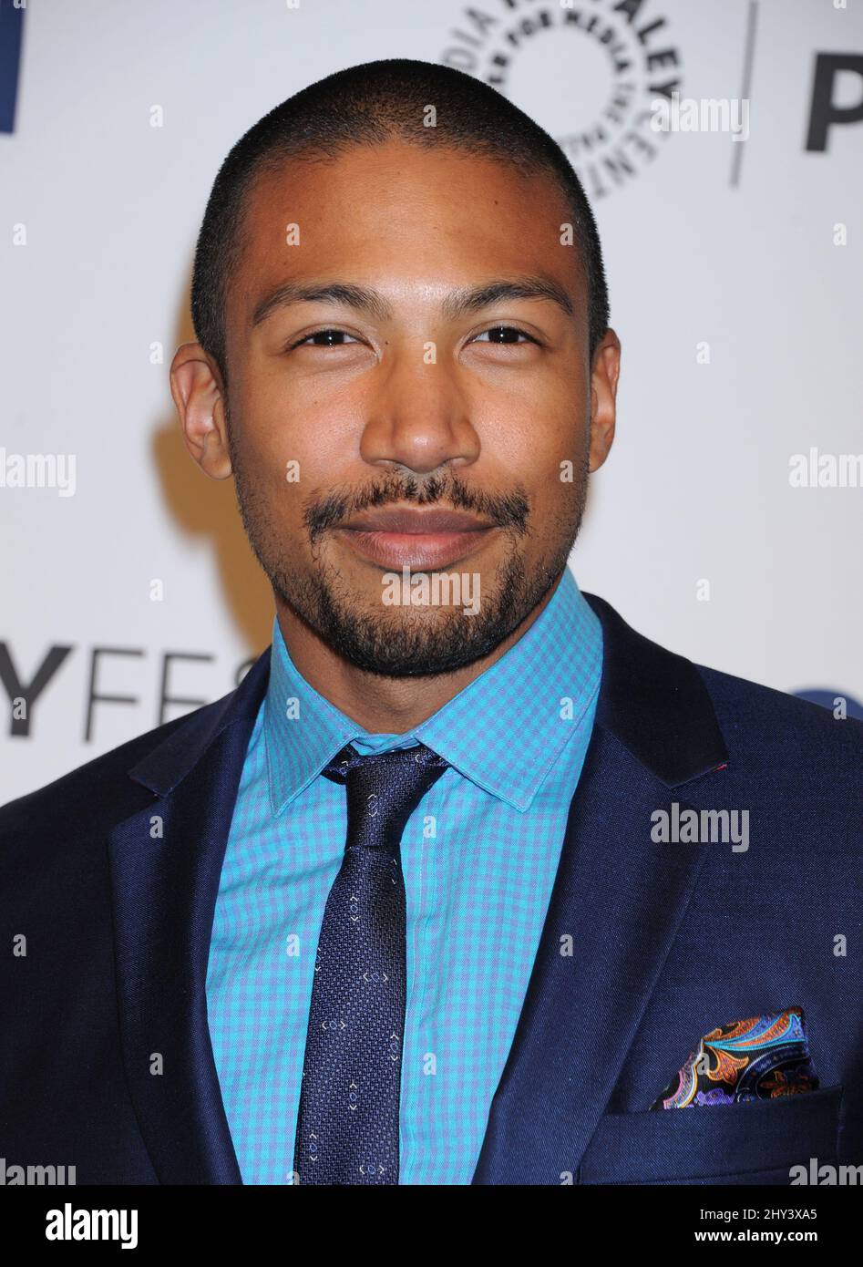Charles Michael Davis assistant à un photocall pour les « originaux » au Paley Center de Los Angeles, Californie. Banque D'Images
