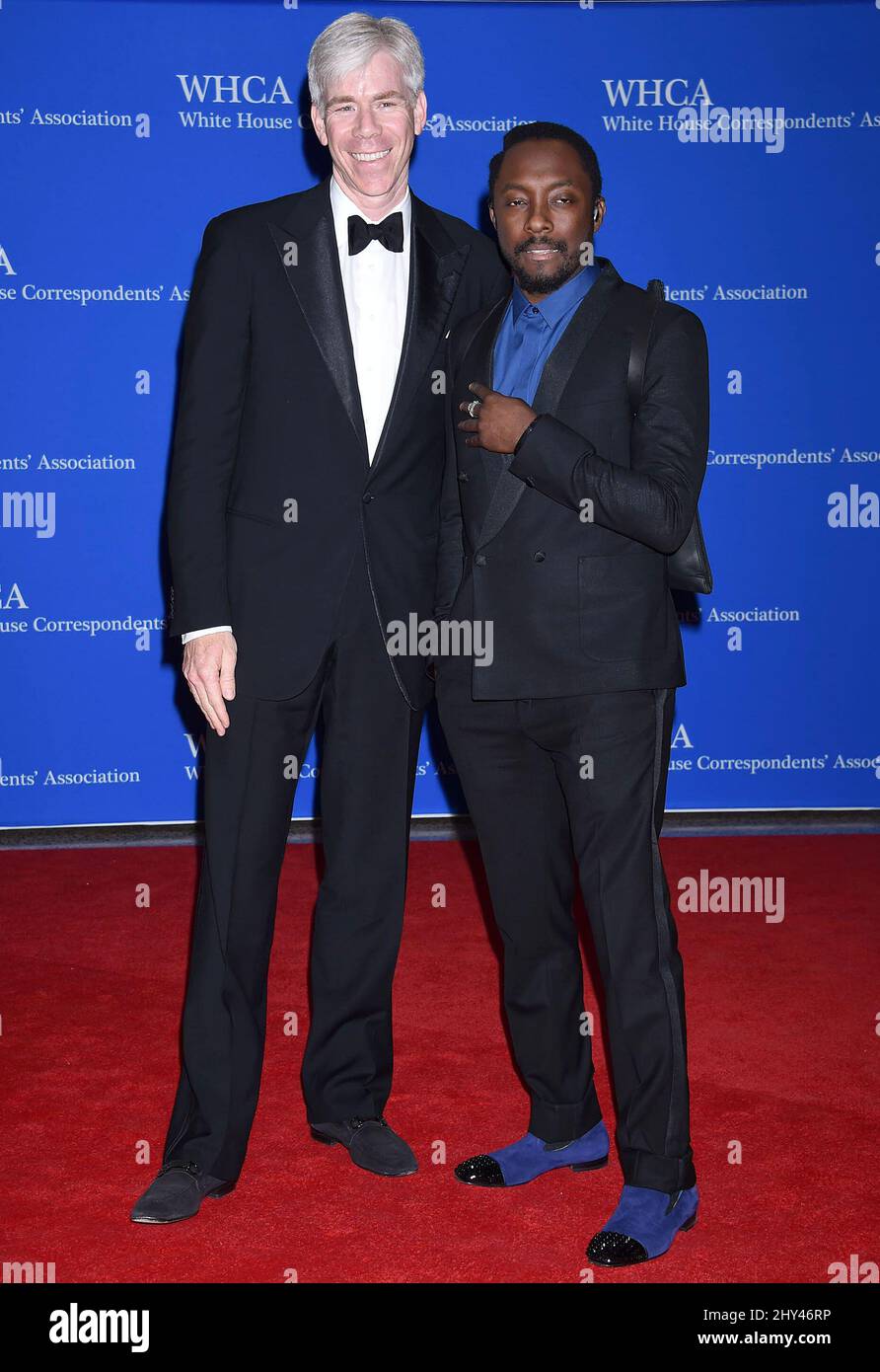 Will.I.am & David Gregory participant au dîner de l'Association des correspondants de la Maison Blanche à l'hôtel Hilton de Washington DC. Banque D'Images