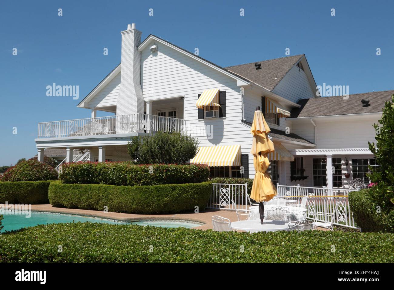 Un aperçu général de Southfork Ranch, de la série télévisée CBS « dellas », à Parker, Texas. Banque D'Images