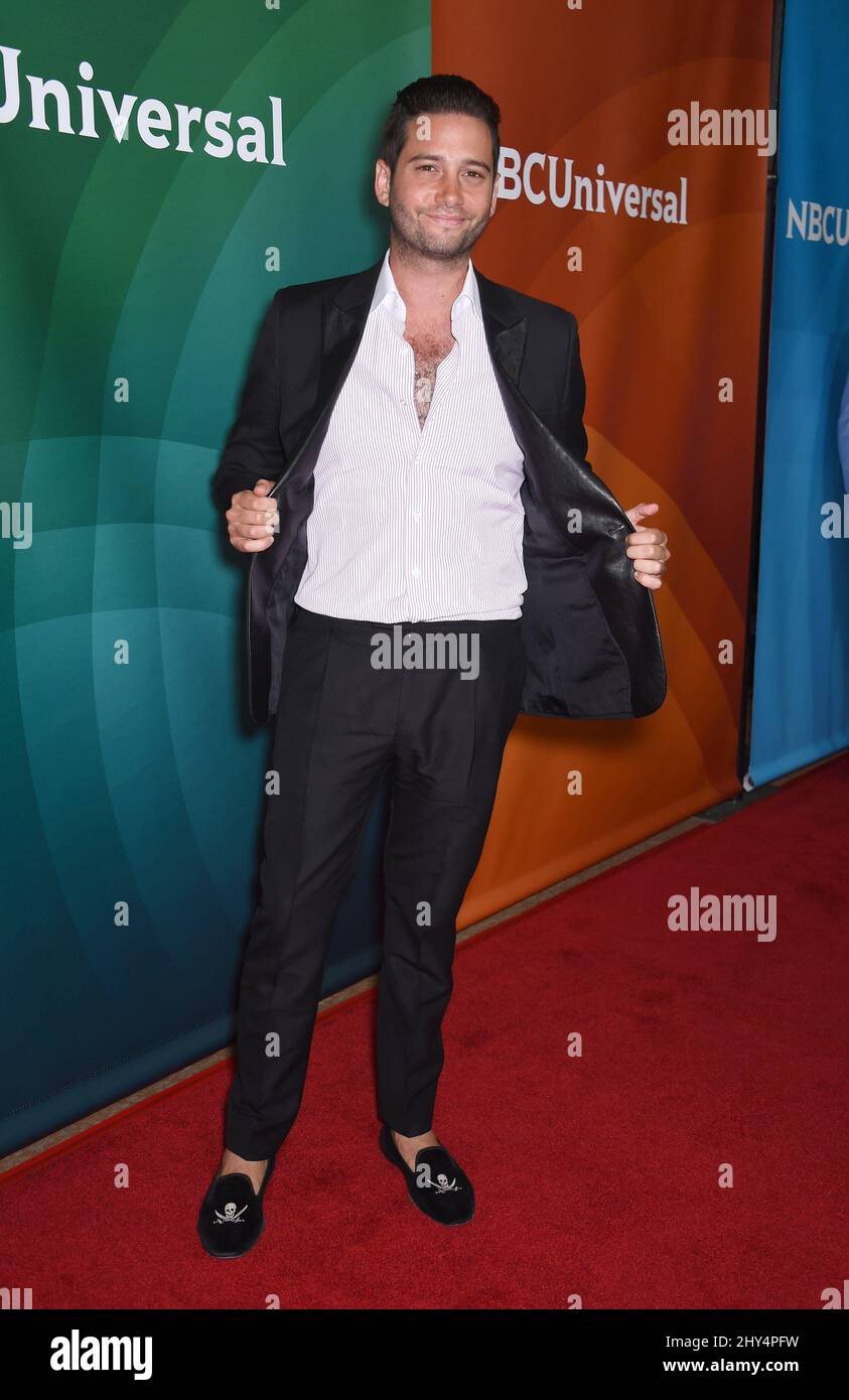 Josh Flagg participant au NBCUniversal Summer TCA Press Tour 2014 qui s'est tenu à l'hôtel Beverly Hilton de Los Angeles, aux États-Unis. Banque D'Images