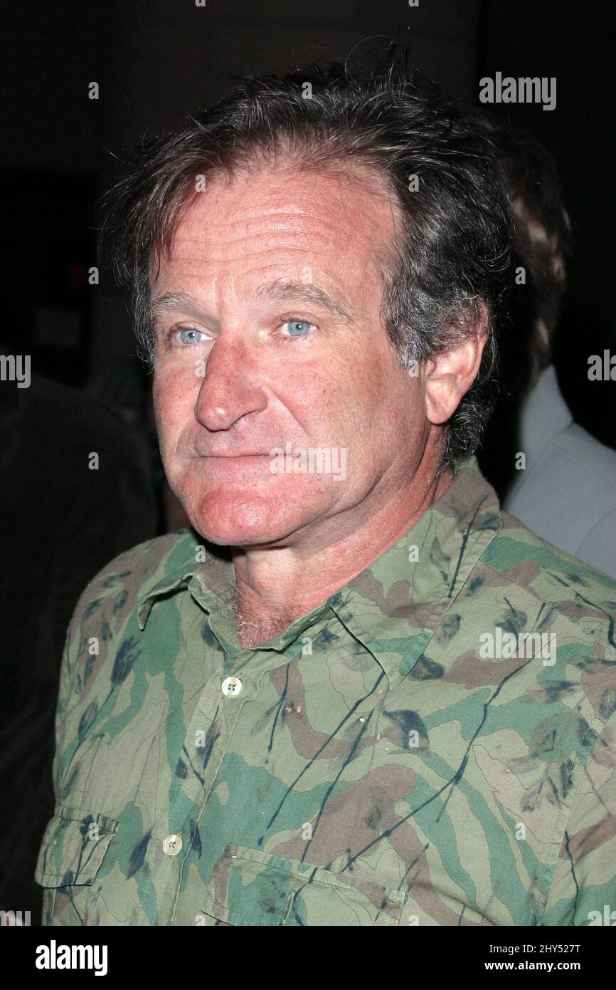 PHOTO DU DOSSIER : Robin Williams meurt à l'âge de 63 ans. Robin Williams lors d'une séance de questions-Réponses pour « One Hour photo ». (Hollywood, CA) Banque D'Images