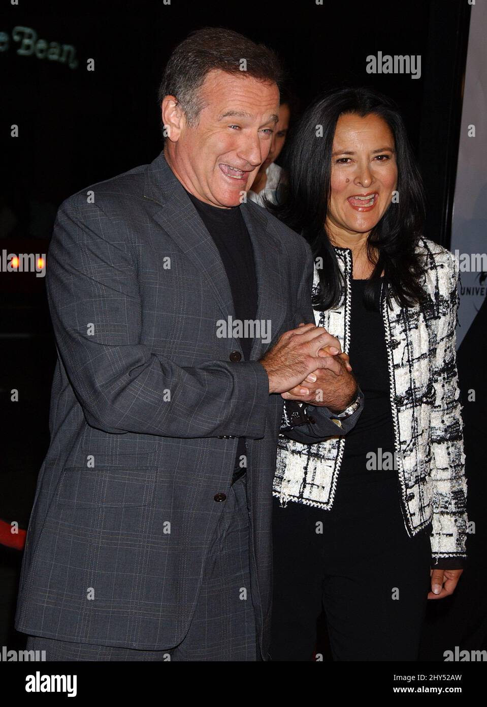 PHOTO DU DOSSIER : Robin Williams meurt à l'âge de 63 ans. 4 octobre 2006 Hollywood, ca. Robin Williams et Marsha Williams : première mondiale « an of the Year » au théâtre chinois de Grauman Banque D'Images