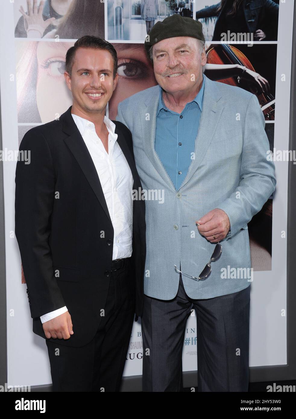 Stacy Keach et Shannon Keach arrivent à la première mondiale de 'If I Stay' le mercredi 20 août 2014, à Los Angeles. Banque D'Images