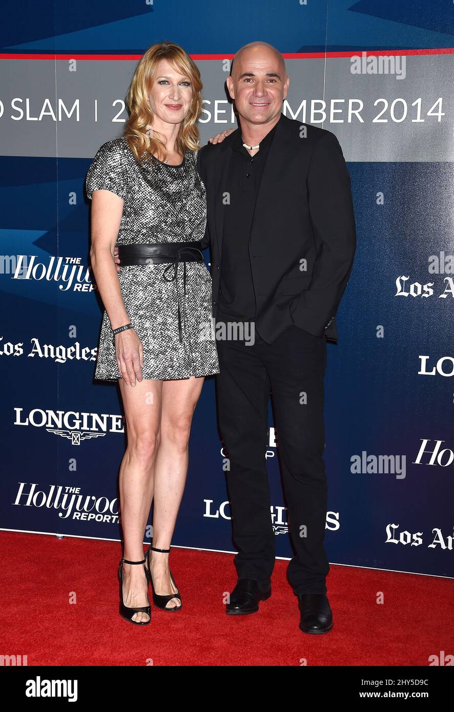 Steffi Graf et Andre Agassi lors du tournoi Longines Los Angeles Masters  Charity Pro-Am organisé au Los Angeles Convention Center Photo Stock - Alamy