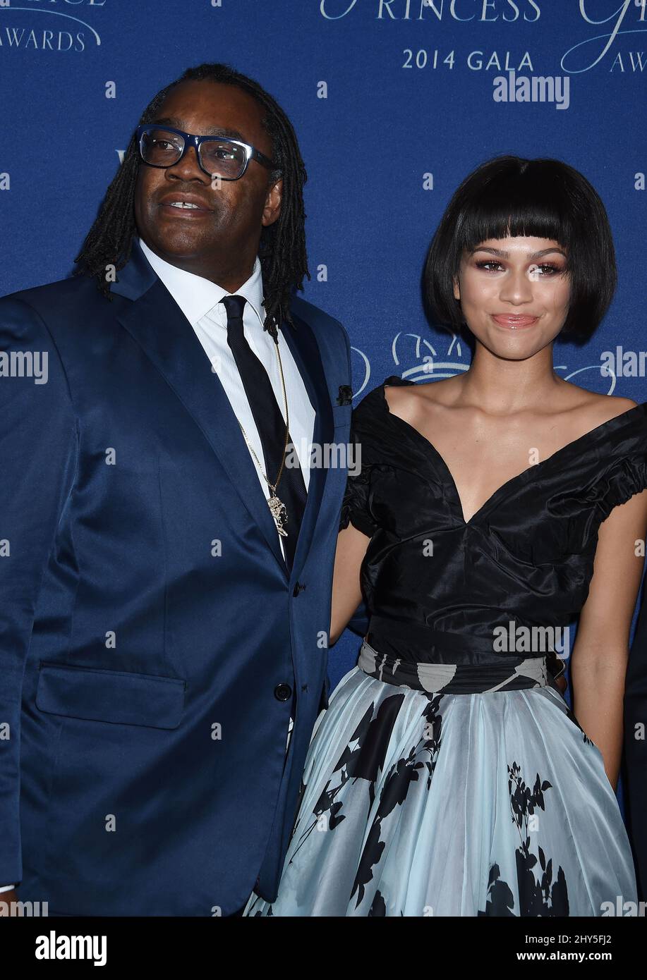 Kazembe Ajamu Coleman, Zendaya Coleman participe au gala des prix Princess Grace 2014, à Los Angeles, en Californie. Banque D'Images