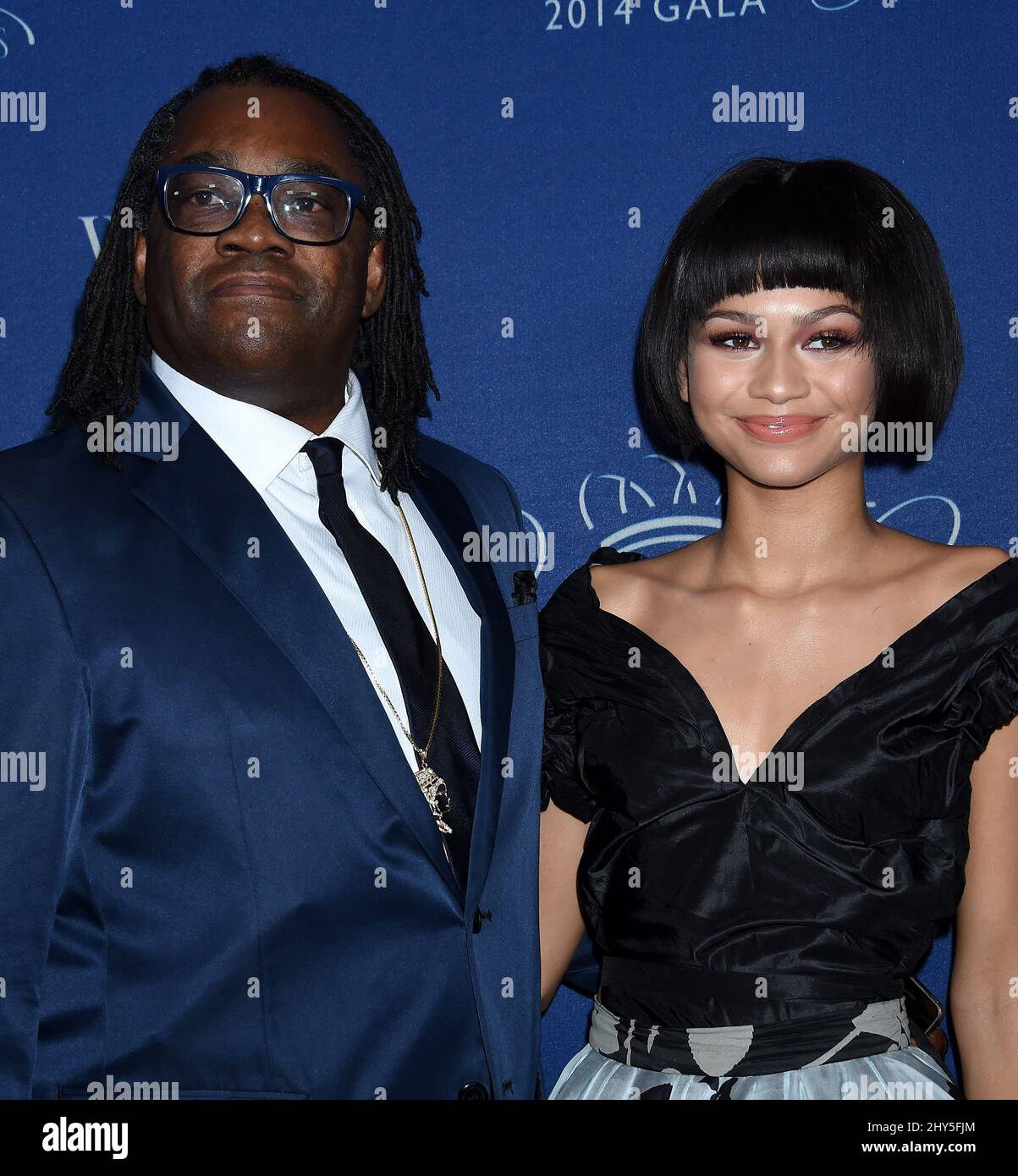 Kazembe Ajamu Coleman, Zendaya Coleman participe au gala des prix Princess Grace 2014, à Los Angeles, en Californie. Banque D'Images