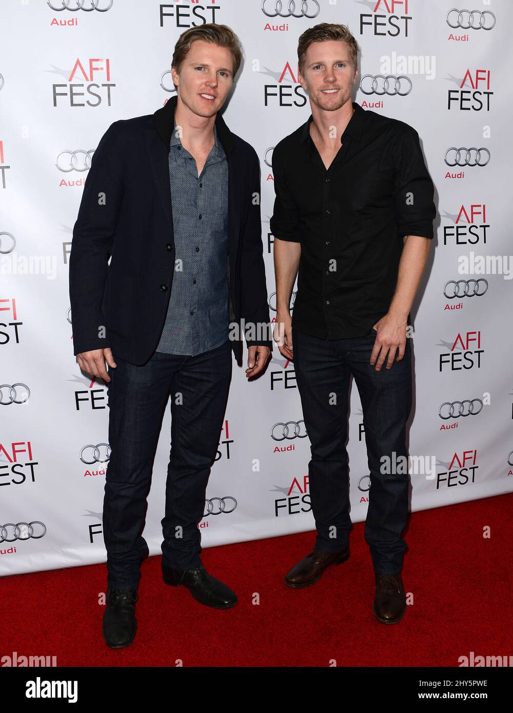 Trent Luckinbill, Thad Luckinbill assistant à un photocall pour '71', 'Wild Tales' et 'Reality' à l'AFI FEST 2014 qui s'est tenu au TCL Chinese 6 Theatres à Hollywood, Californie. Banque D'Images