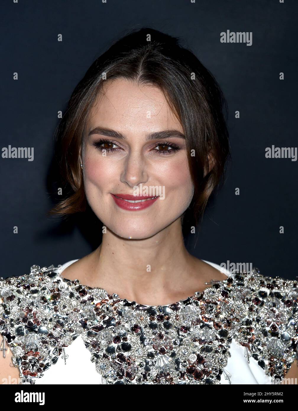Keira Knightley participant à la projection « The imitation Game » à Los Angeles Banque D'Images