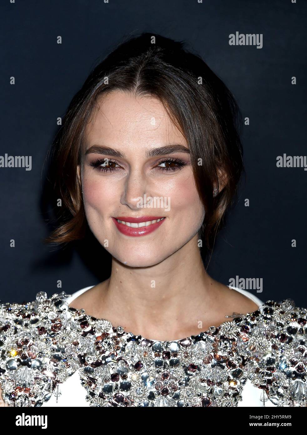 Keira Knightley participant à la projection « The imitation Game » à Los Angeles Banque D'Images