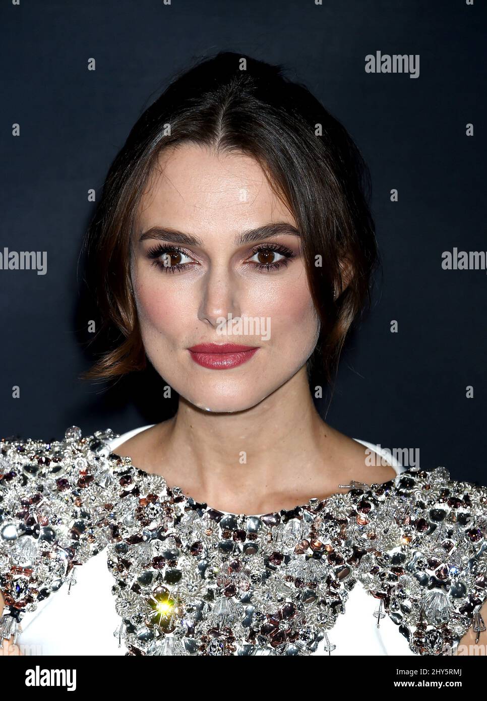 Keira Knightley participant à la projection « The imitation Game » à Los Angeles Banque D'Images
