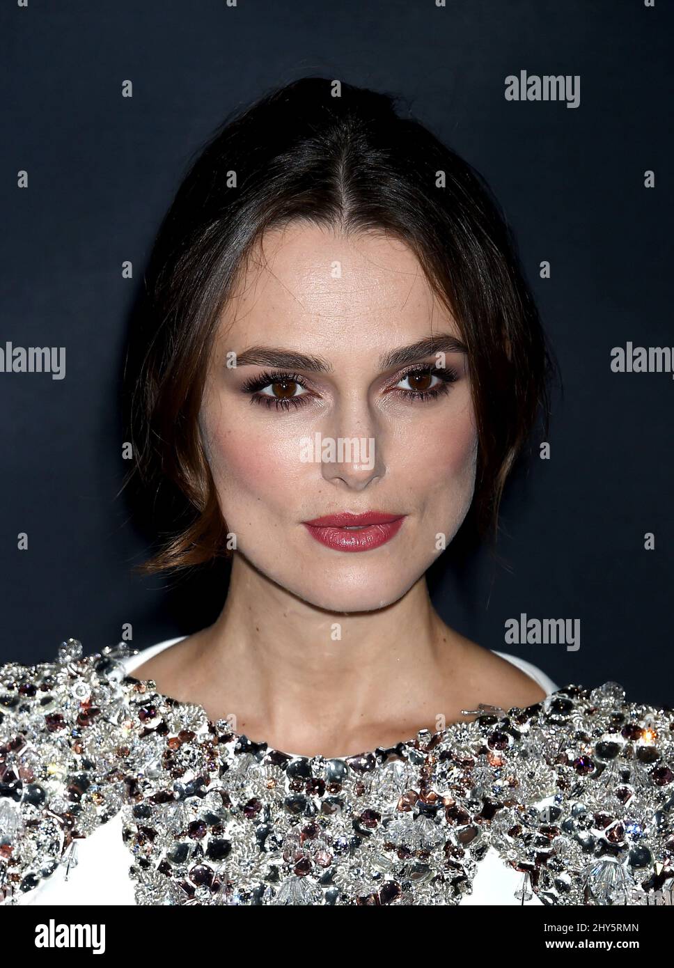 Keira Knightley participant à la projection « The imitation Game » à Los Angeles Banque D'Images