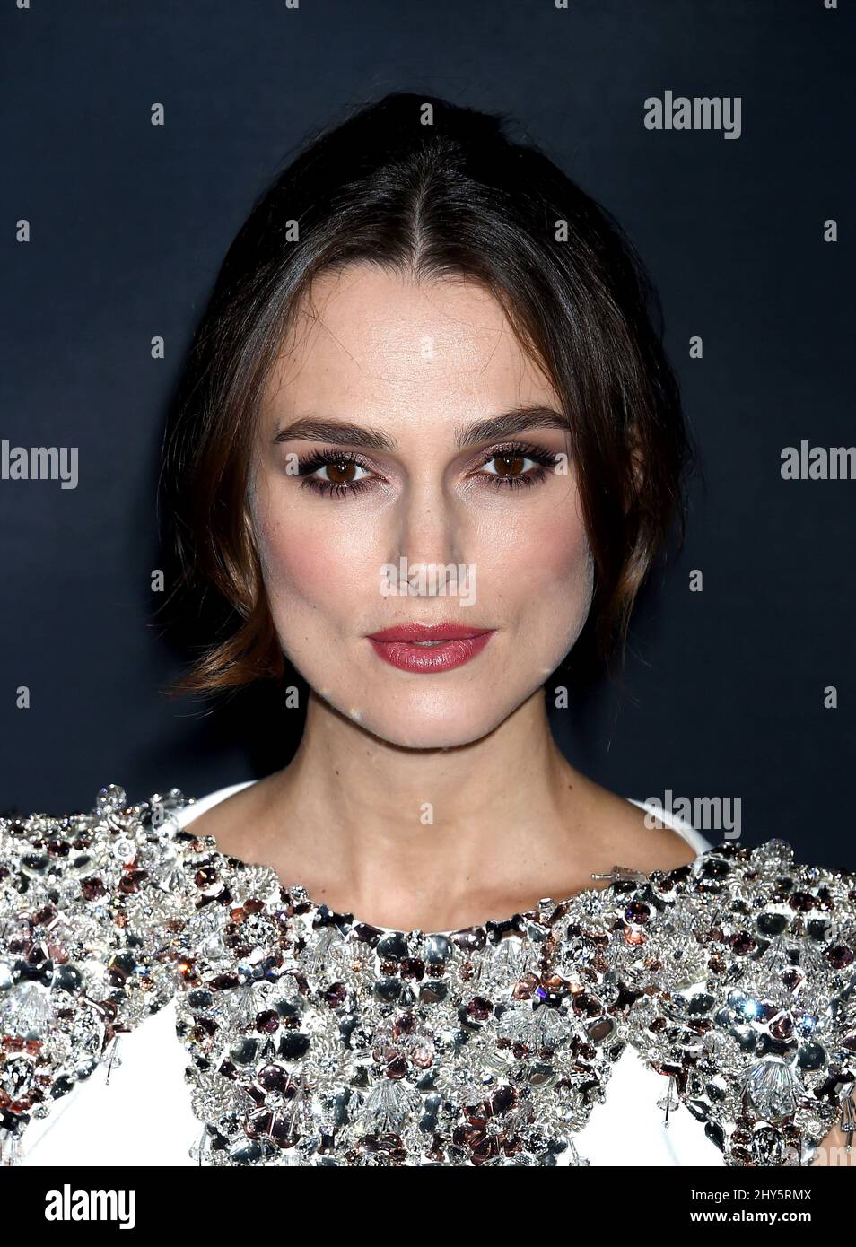 Keira Knightley participant à la projection « The imitation Game » à Los Angeles Banque D'Images