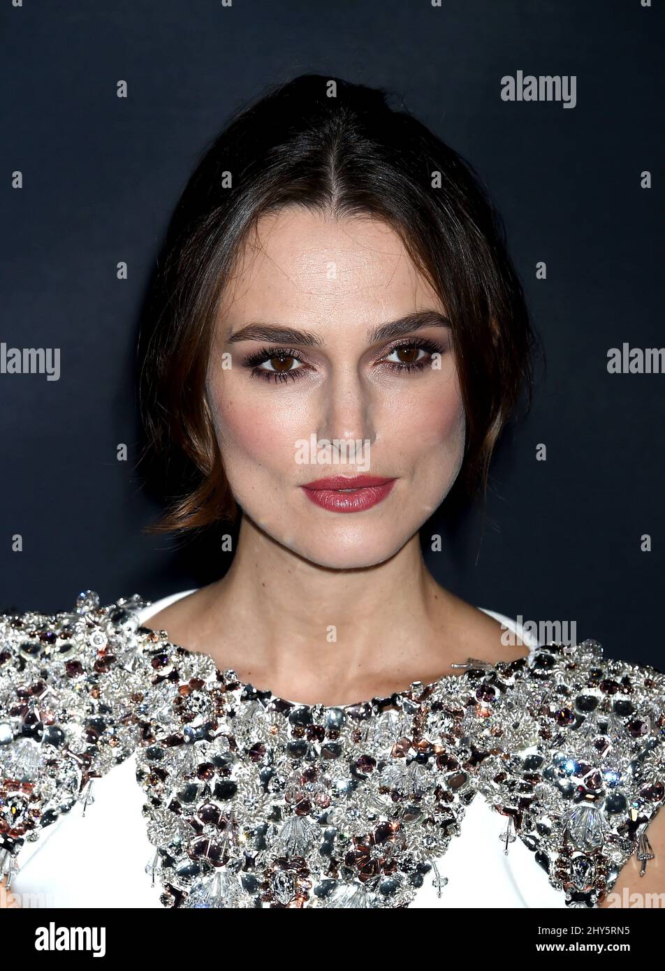 Keira Knightley participant à la projection « The imitation Game » à Los Angeles Banque D'Images