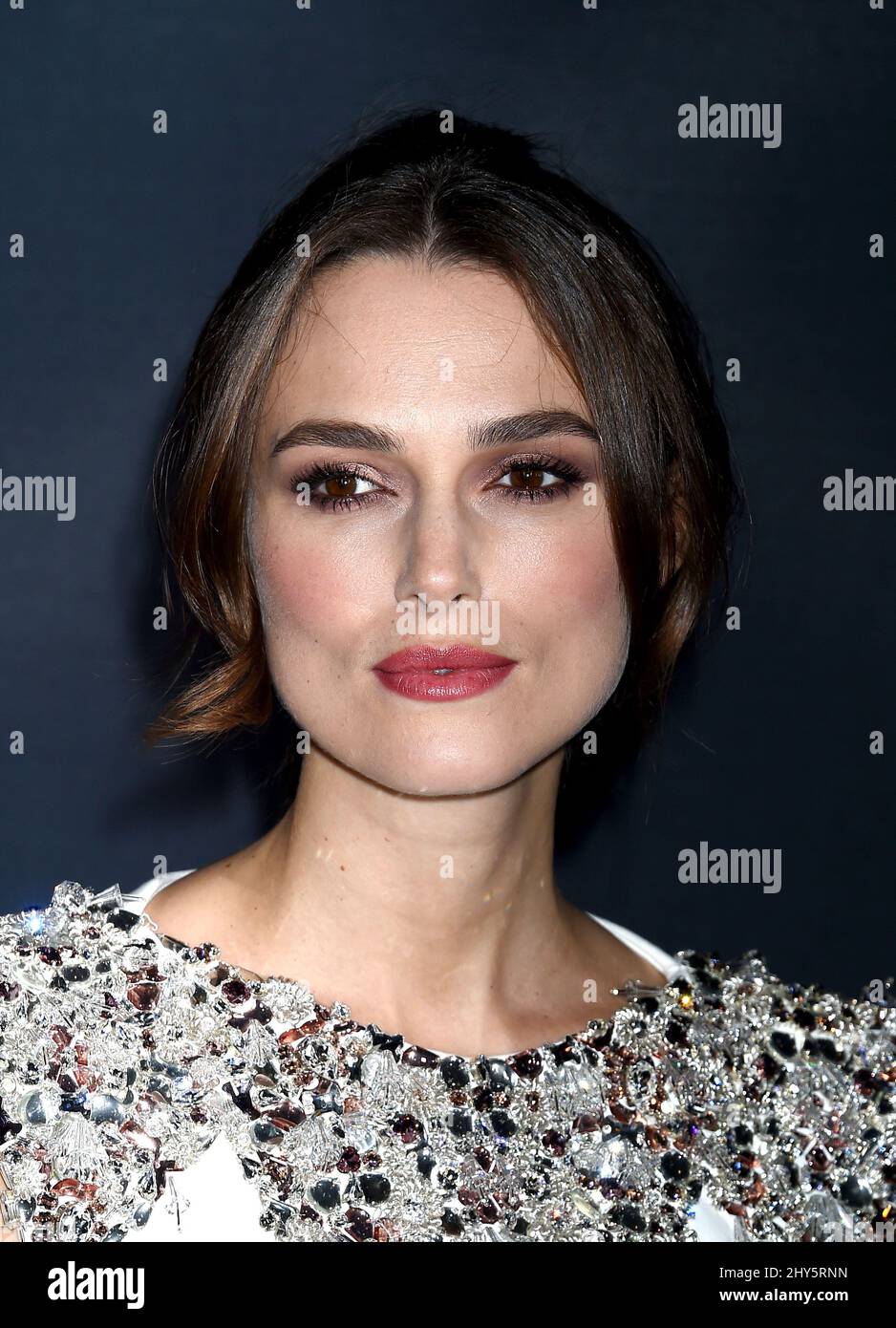 Keira Knightley participant à la projection « The imitation Game » à Los Angeles Banque D'Images