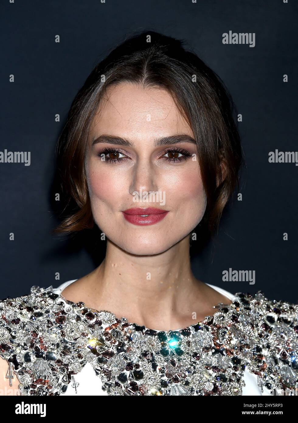 Keira Knightley participant à la projection « The imitation Game » à Los Angeles Banque D'Images
