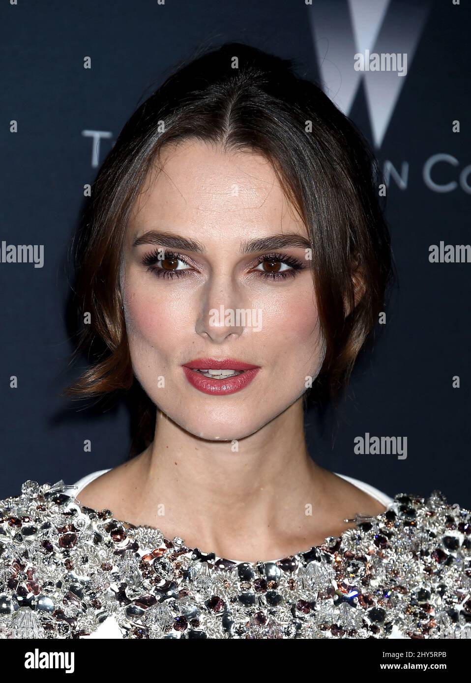 Keira Knightley participant à la projection « The imitation Game » à Los Angeles Banque D'Images
