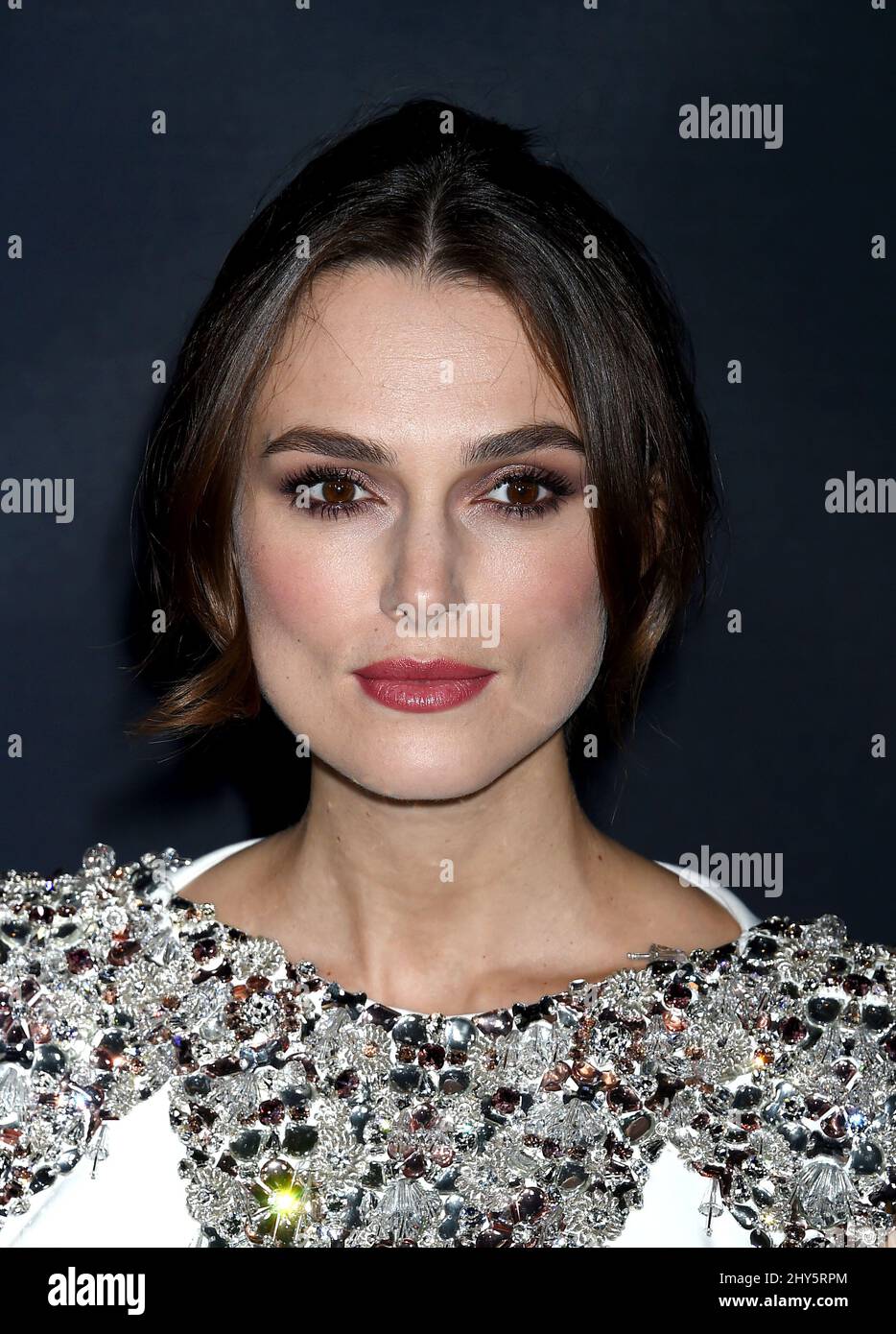 Keira Knightley participant à la projection « The imitation Game » à Los Angeles Banque D'Images
