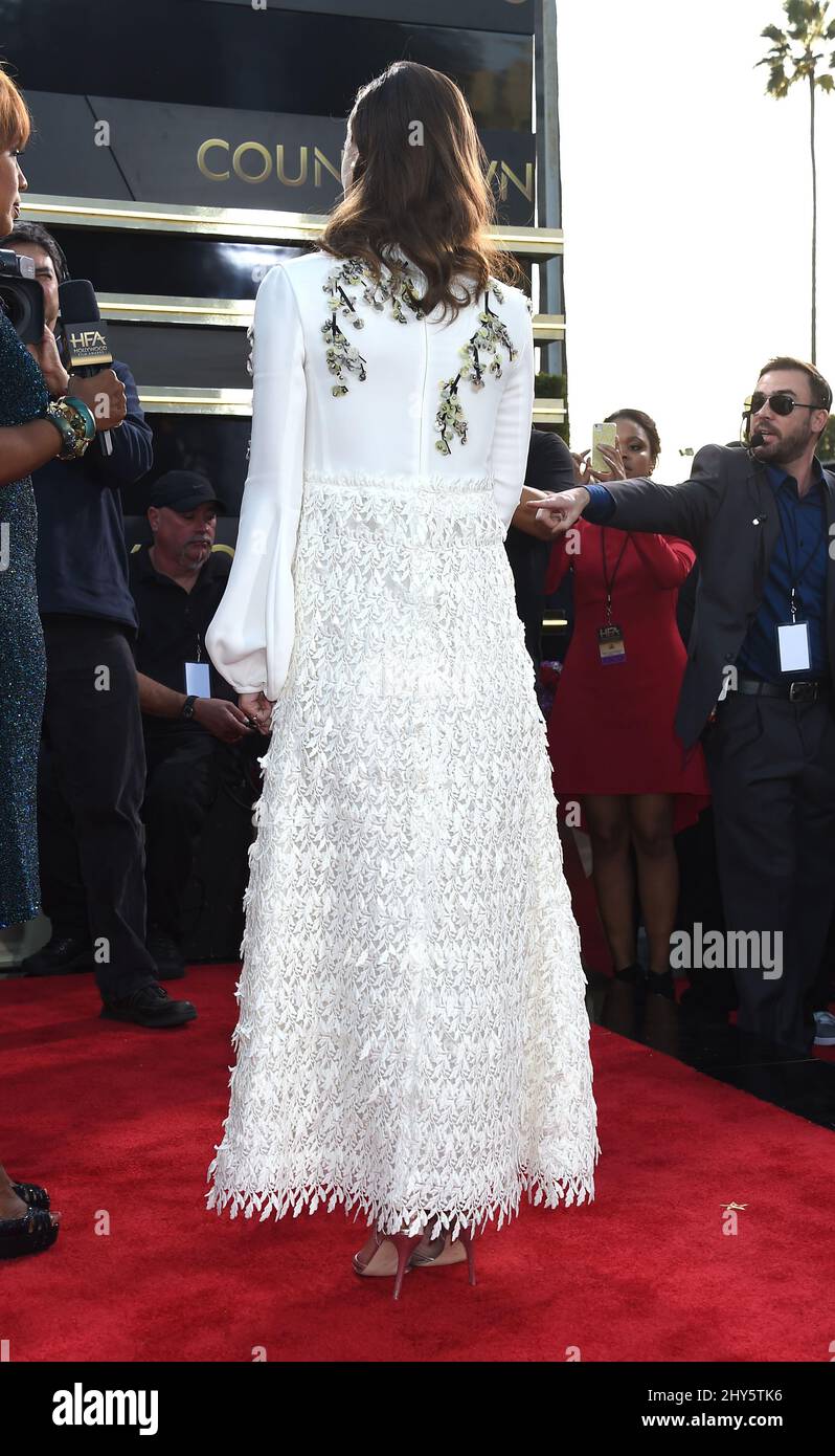 Keira Knightley assiste aux Hollywood film Awards 2014 qui se tiennent au Hollywood Palladium à Los Angeles, aux États-Unis. Banque D'Images