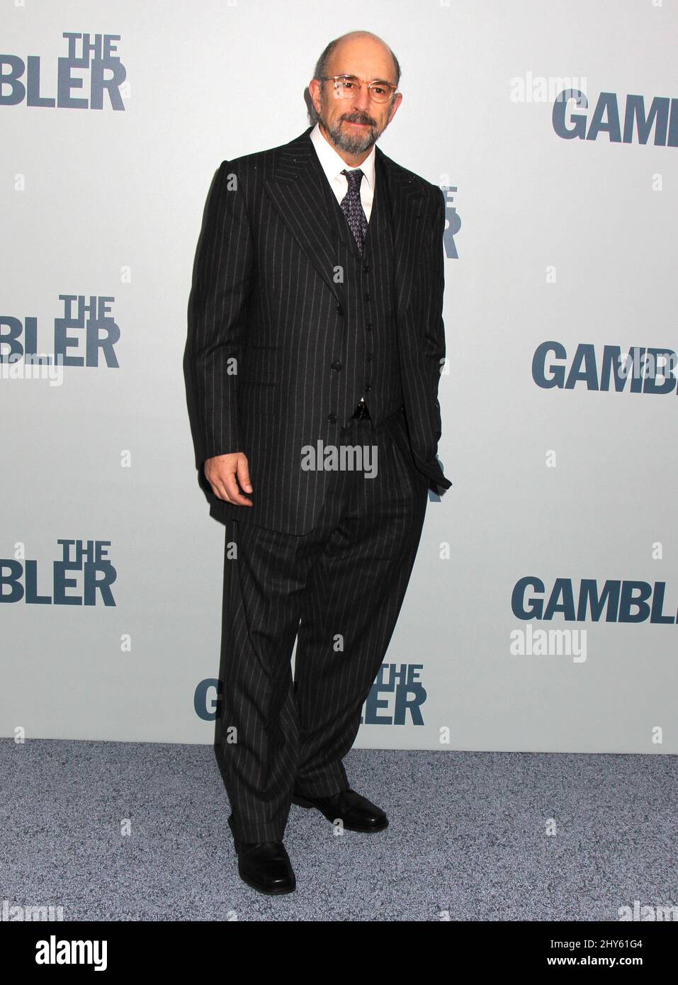 Richard Schiff assiste à la première de 'The Gambler' à New York. Banque D'Images