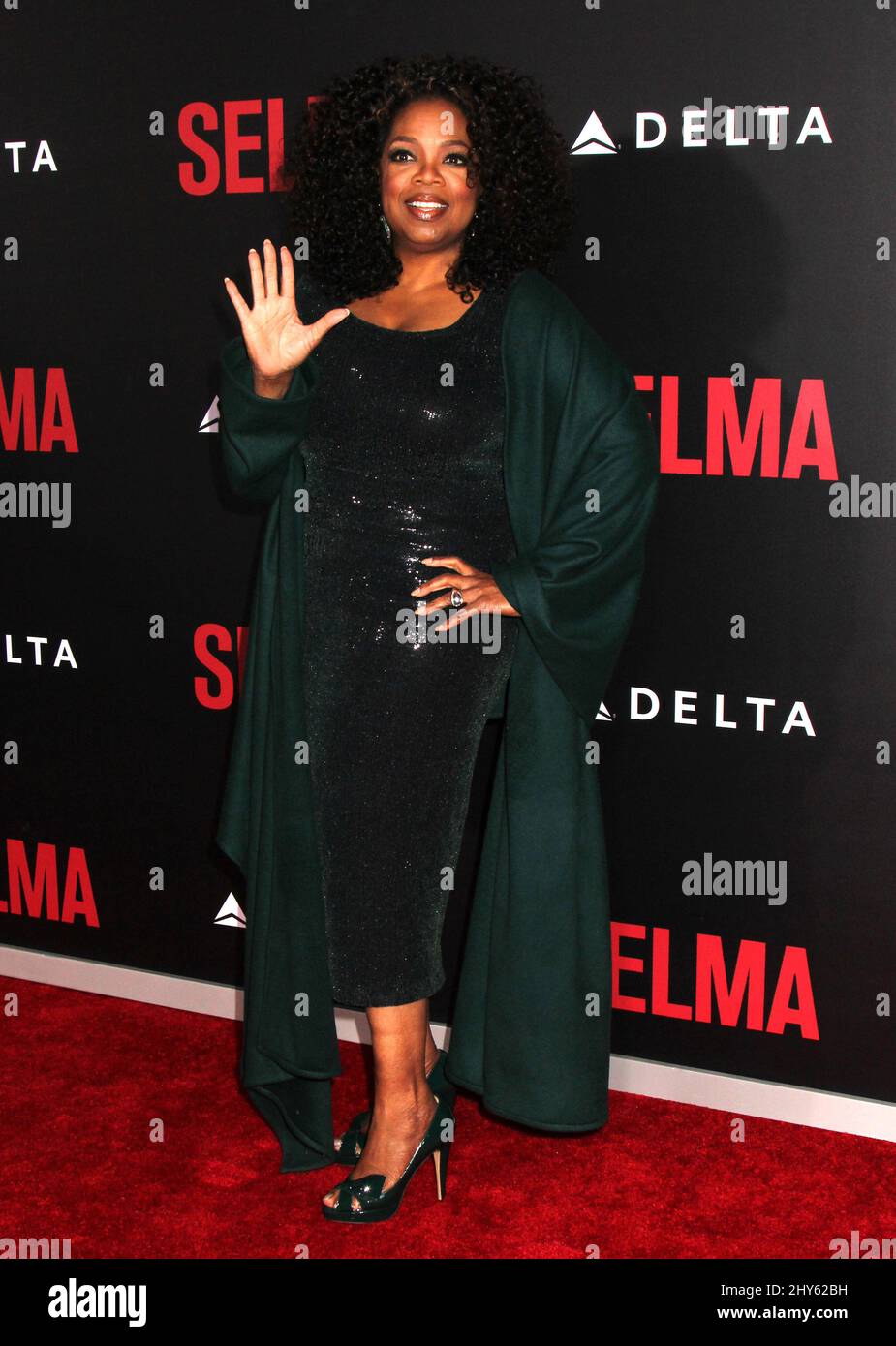 Oprah Winfrey participant à la première de 'selma' à New York Banque D'Images