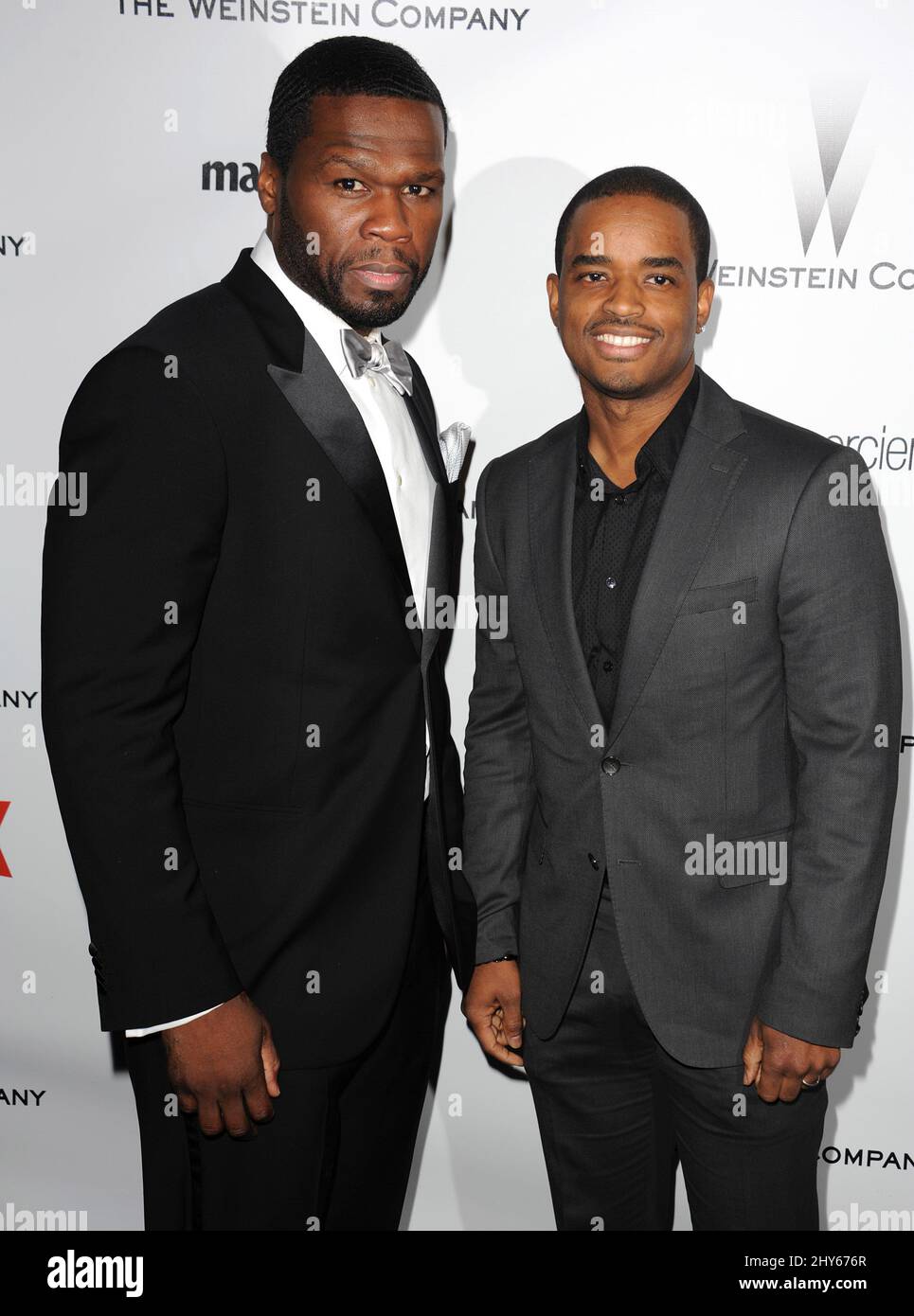 Curtis Jackson et Larenz Tate participant à la Weinstein Company et Netflix Golden Globes après la fête à l'hôtel Beverly Hilton Banque D'Images