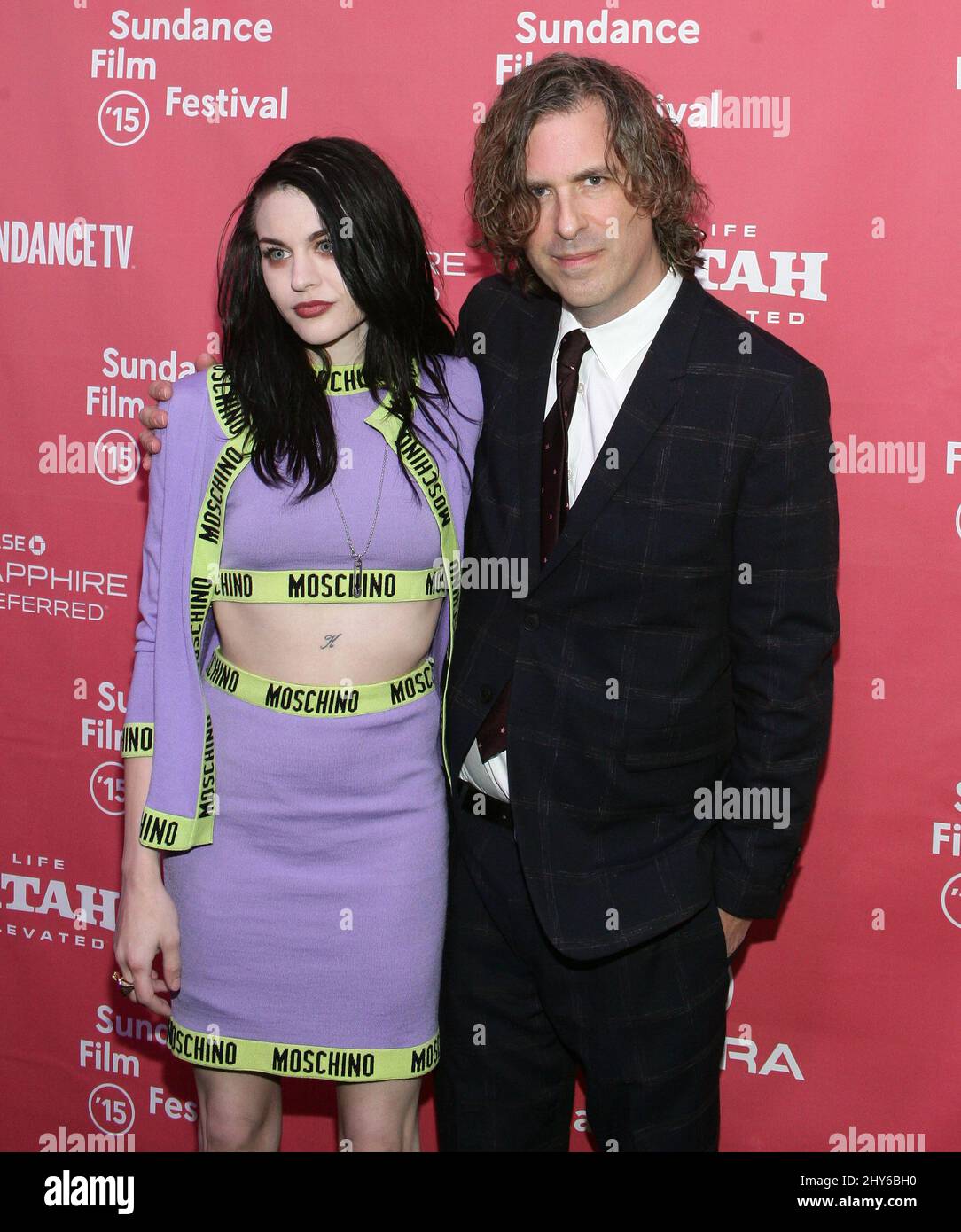 Frances Bean Cobain et Brett Morgen participant au Sundance film Festival 2015 Premiere de KURT COBAIN: MONTAGE D'HECK tenu au Marc Banque D'Images