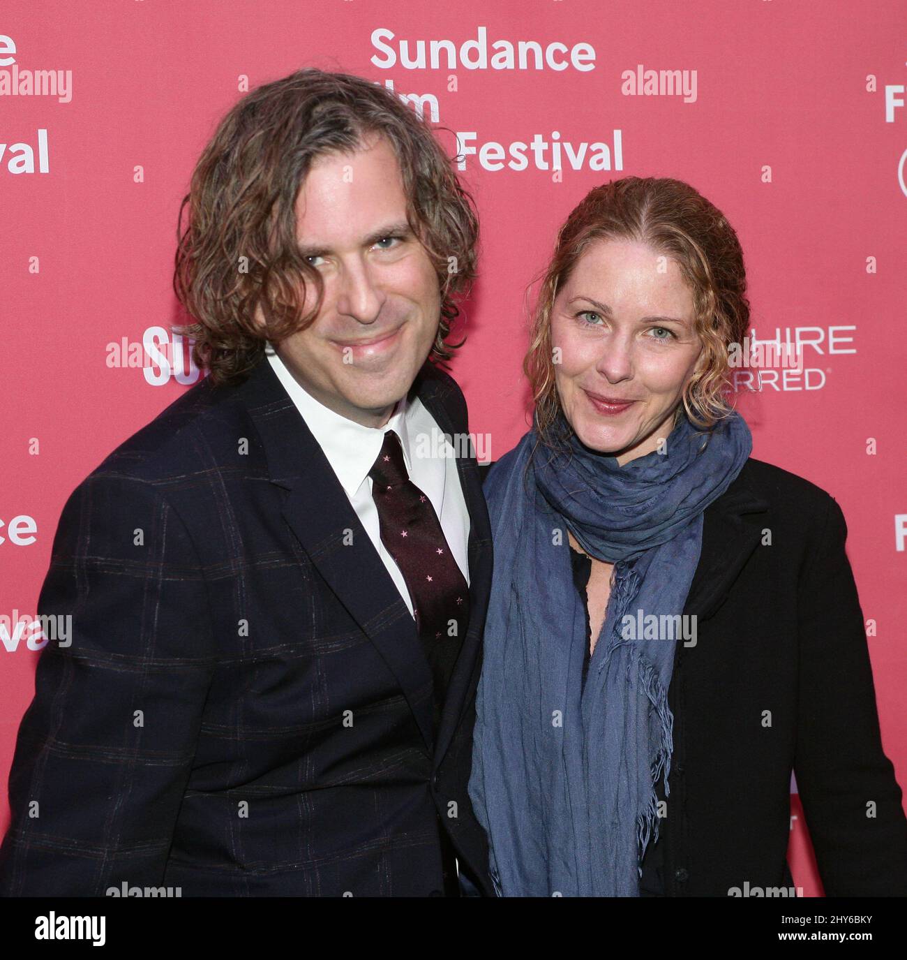 Debra Eisenstadt, Brett Morgen participant au Sundance film Festival 2015 Premiere de KURT COBAIN: MONTAGE D'HECK tenu au Marc Banque D'Images