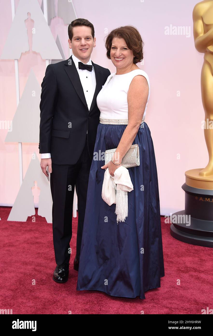 Graham Moore participe aux Oscars annuels 87th organisés au Dolby Theatre de Los Angeles, aux États-Unis. Banque D'Images