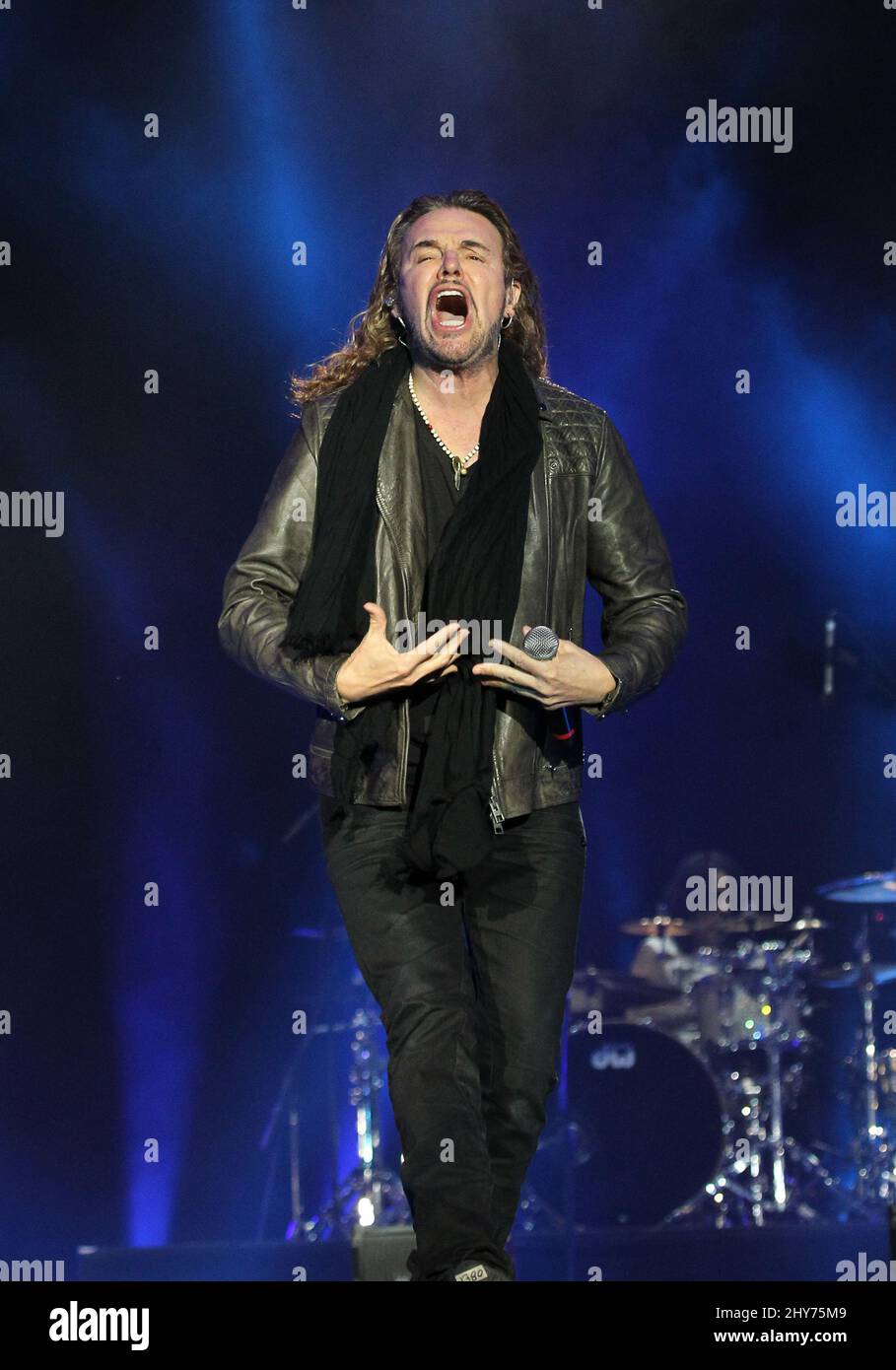 Fher Olvera de Mana se produire à Rock à Rio USA au MGM Resorts Festival Grounds le vendredi 8 mai 2015, à Las Vegas, Nevada. Banque D'Images