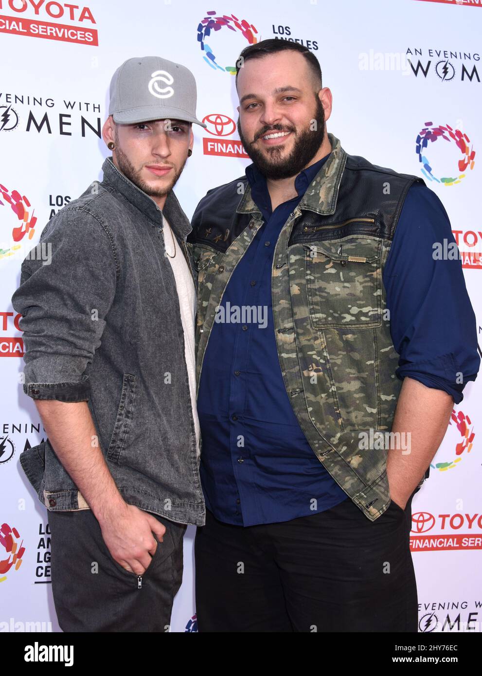 Daniel Franzese et Joseph Phillips assistent à une soirée avec les femmes qui se tient au Palladium. Banque D'Images