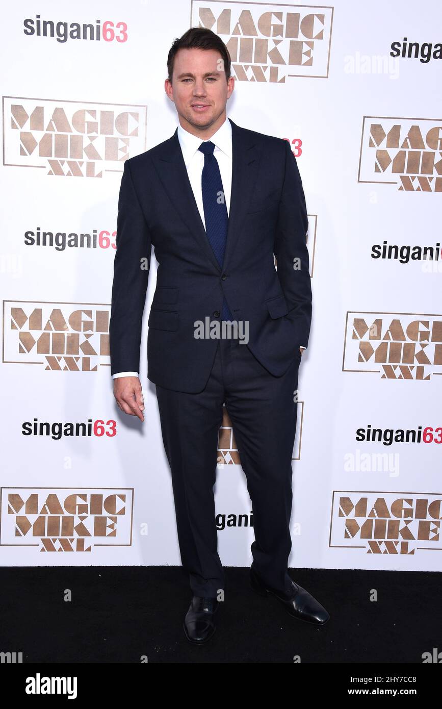 Channing Tatum participe à la première mondiale « Magic Mike XXL » au TCL Chinese Theatre de Los Angeles, aux États-Unis. Banque D'Images