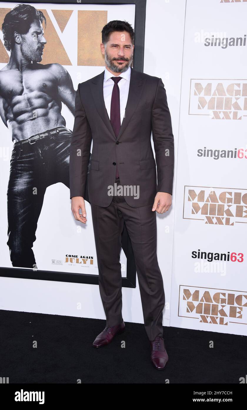 Joe Manganiello participant à la première mondiale « Magic Mike XXL » au TCL Chinese Theatre de Los Angeles, aux États-Unis. Banque D'Images