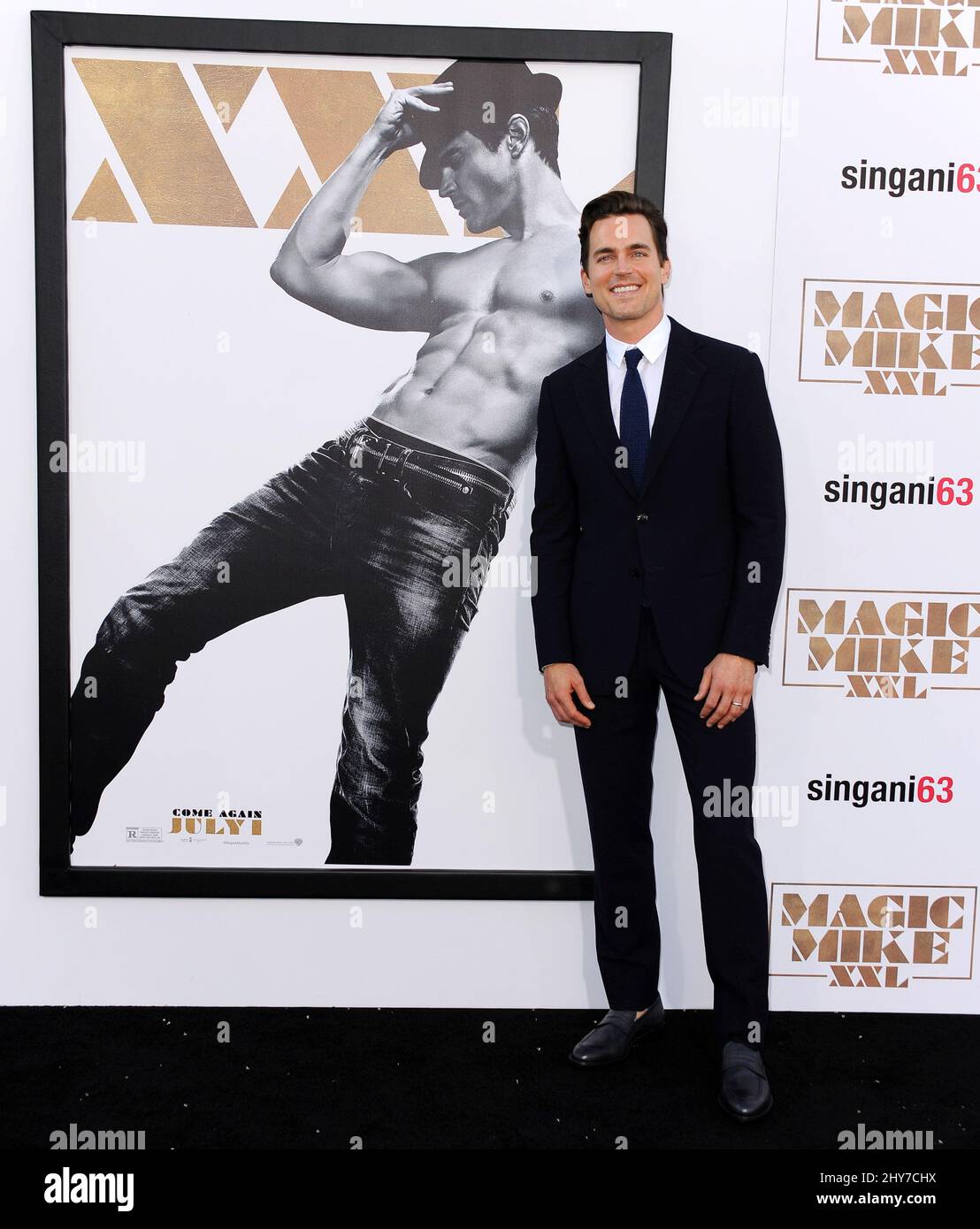 Matt Bomer participe à la première mondiale « Magic Mike XXL » au TCL Chinese Theatre de Los Angeles, aux États-Unis. Banque D'Images
