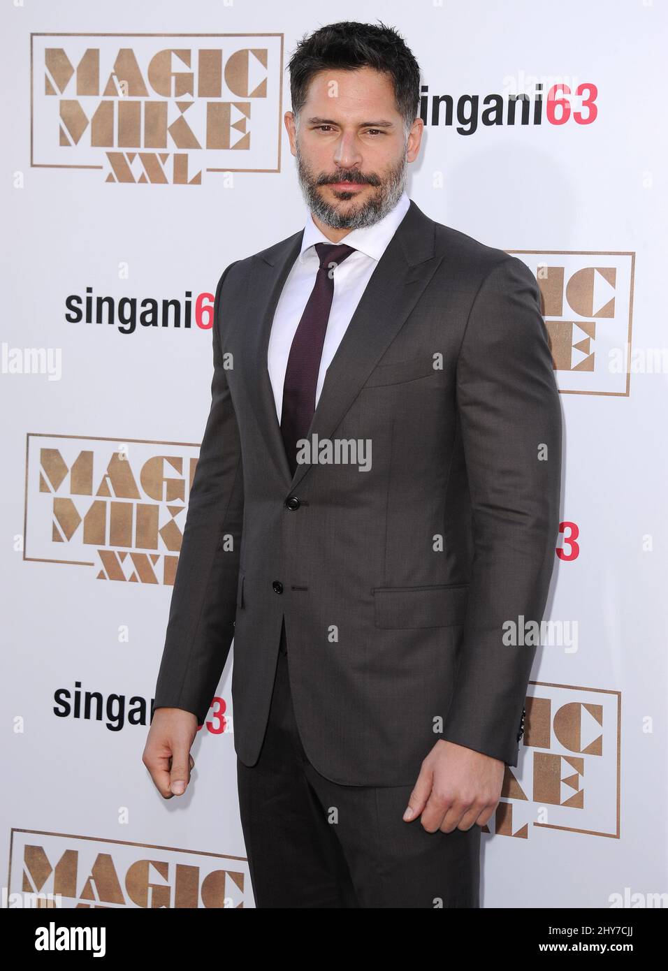 Joe Manganiello participant à la première mondiale « Magic Mike XXL » qui s'est tenue au TCL Chinese Theatre de Los Angeles, aux États-Unis. Banque D'Images