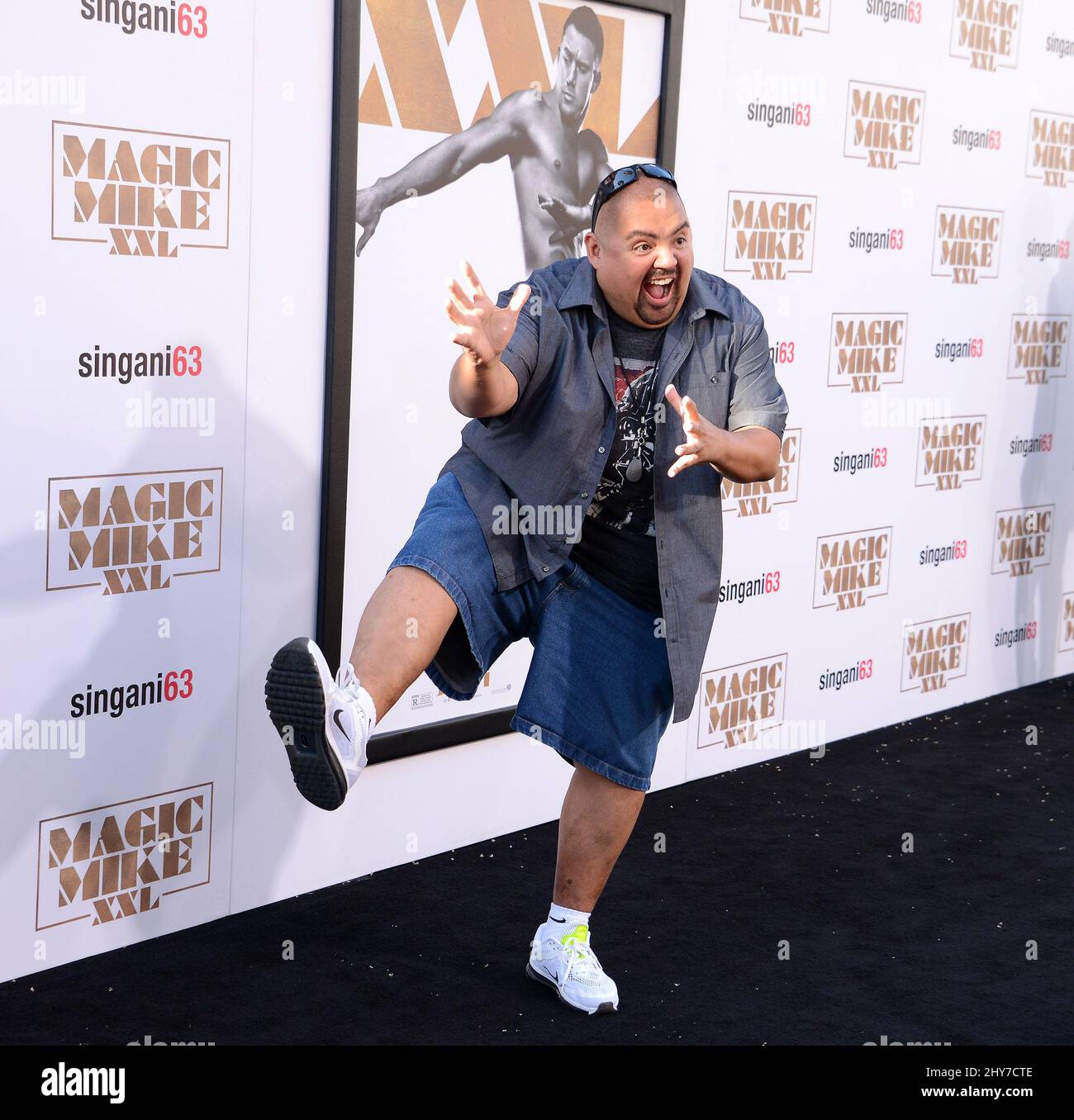 Gabriel Iglesias participant à la première mondiale « Magic Mike XXL » qui s'est tenue au TCL Chinese Theatre de Los Angeles, en Californie. Banque D'Images