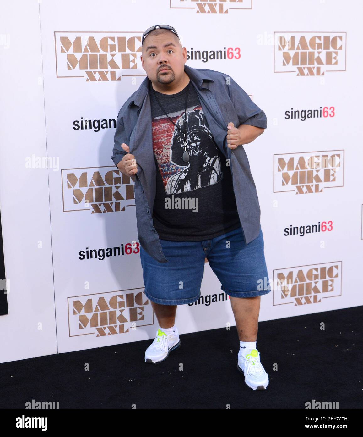 Gabriel Iglesias participant à la première mondiale « Magic Mike XXL » qui s'est tenue au TCL Chinese Theatre de Los Angeles, en Californie. Banque D'Images