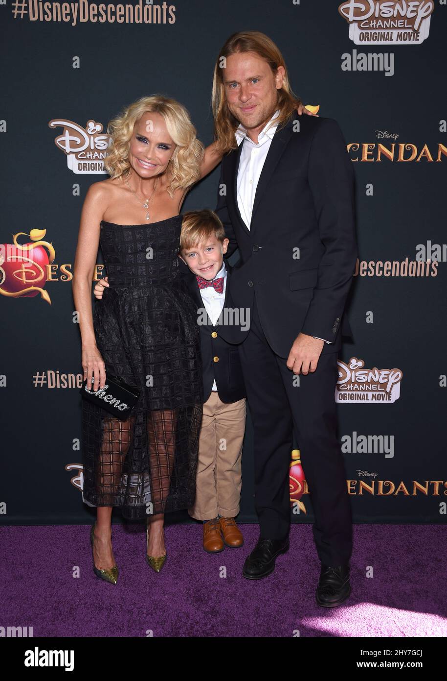 Kristin Chenoweth assiste à la première des descendants à Burbank, en Californie. Banque D'Images