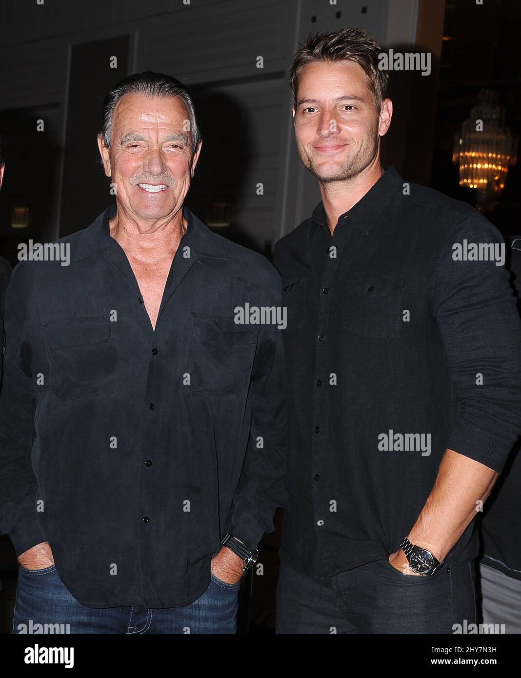 Eric Braeden et Justin Hartley participant à l'événement « The Young and the restless » Fan Club Banque D'Images