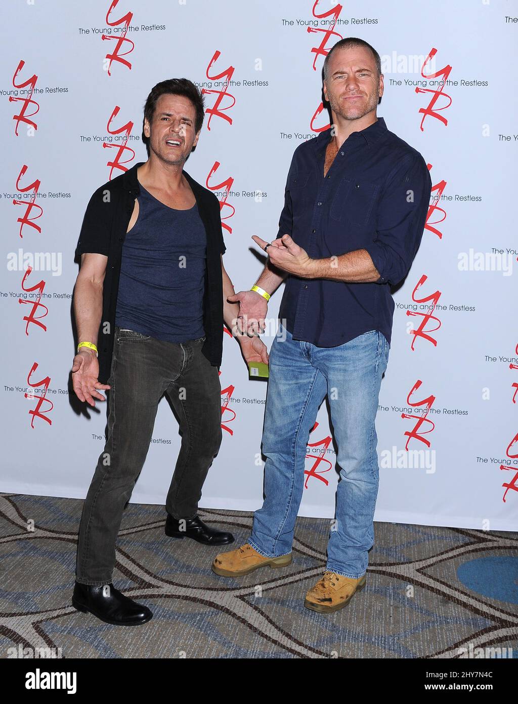 Christian LeBlanc et Sean Carrigan assistent à l'événement « The Young and the Restless » Fan Club Banque D'Images