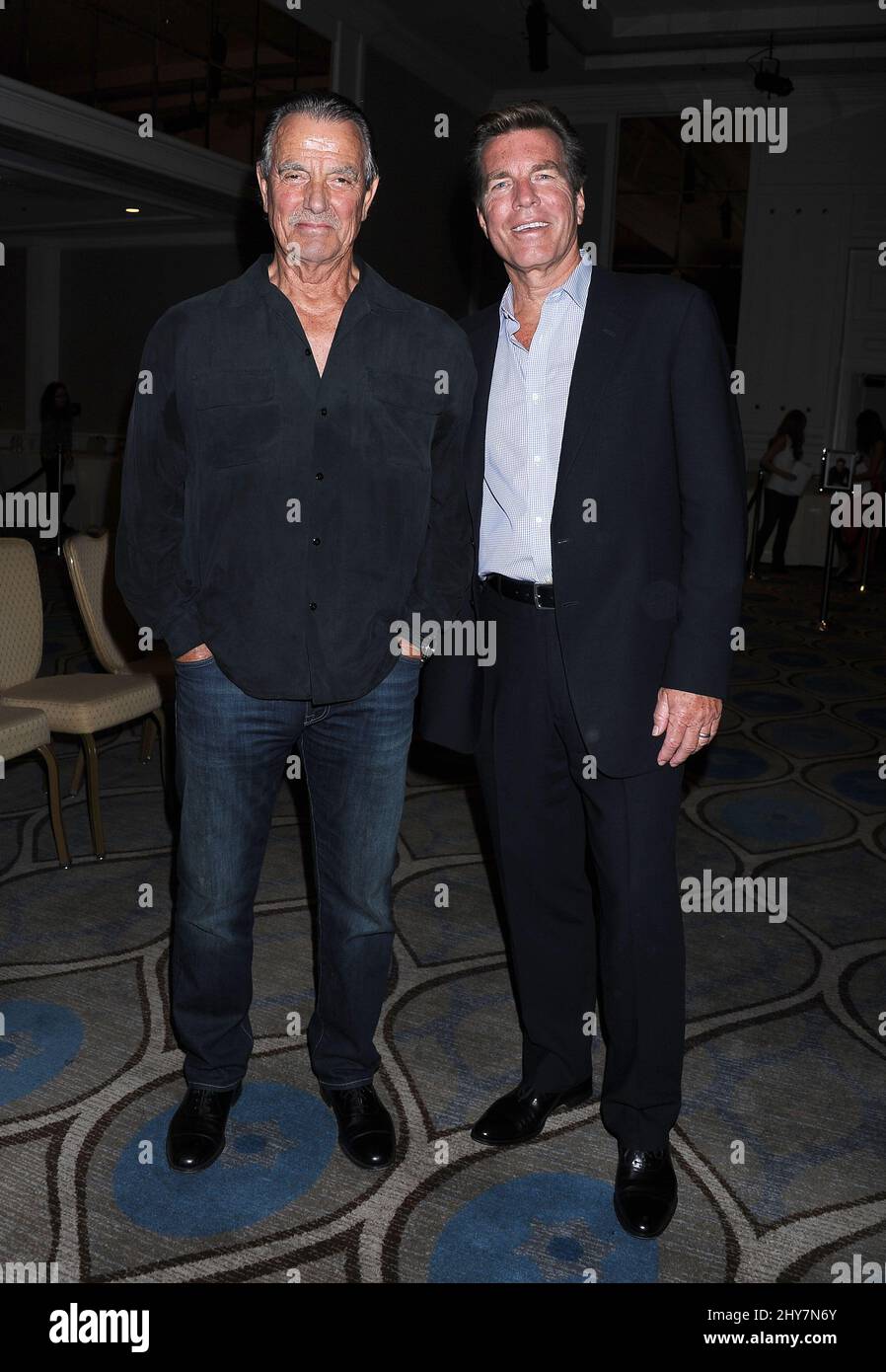 Eric Braeden et Peter Bergman assistent à l'événement du club de fans « The Young and the restless » Banque D'Images