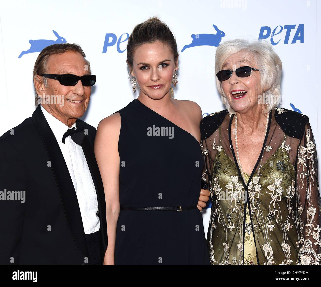 Alicia Silverstone, Didi Silverstone et Monty Silverstone assister au PETA célèbre le 35th anniversaire du Palladium. Banque D'Images