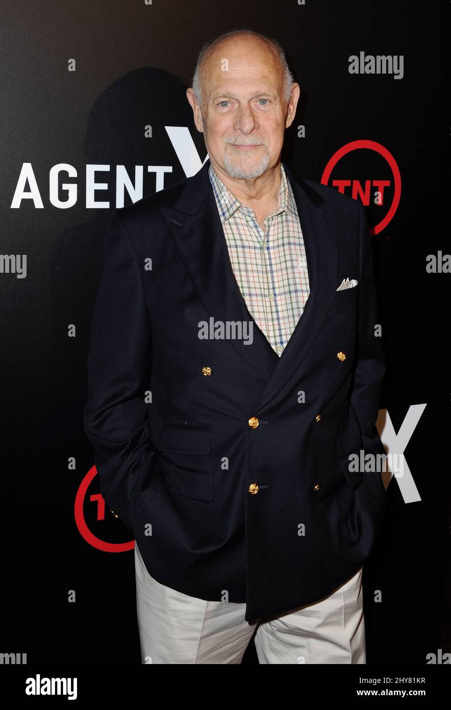 La première « Agent X » de Gerald McRaney TNT a eu lieu à l'hôtel London Banque D'Images